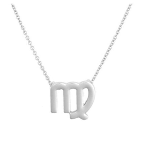 2/$30 Astrology Necklace Virgo Silver Tone Constellation Necklace Gift Simple - Picture 1 of 5